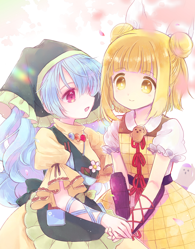 haniyasushin keiki and joutouguu mayumi (touhou) drawn by biyon