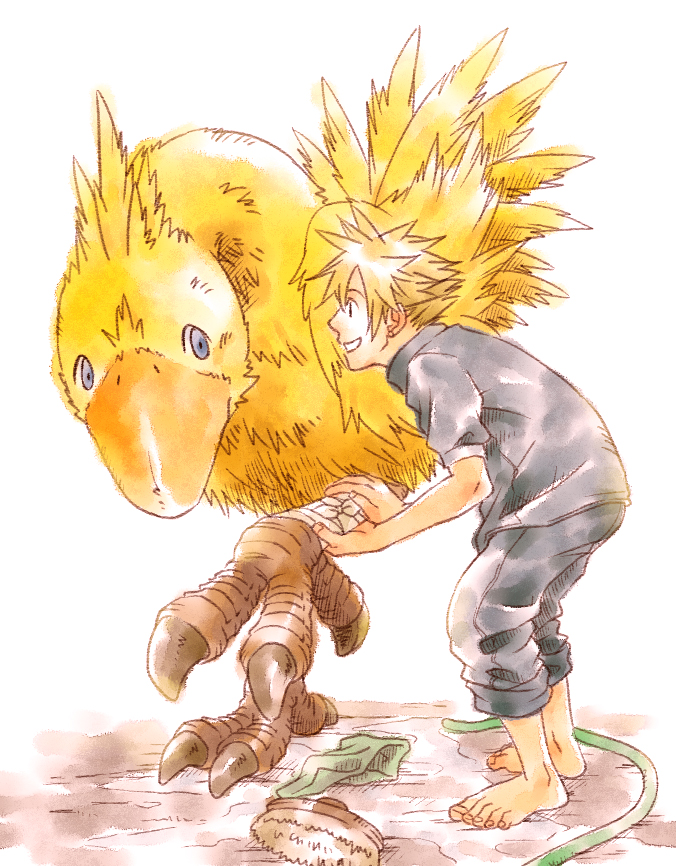 cloud strife (final fantasy and 1 more) drawn by torimaru-douhu