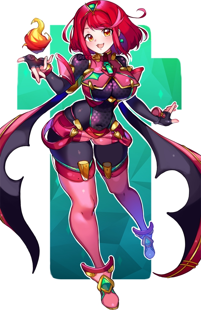 pyra (xenoblade chronicles and 1 more) drawn by yagi_(kyuhyun)
