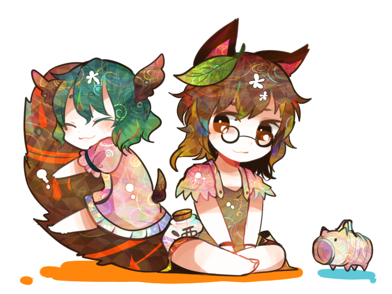 kasodani kyouko and futatsuiwa mamizou (touhou) drawn by itomugi-kun