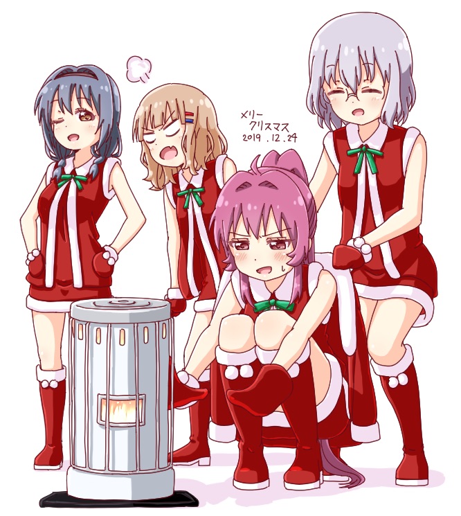 oomuro sakurako, furutani himawari, sugiura ayano, and ikeda chitose (yuruyuri) drawn by pontasu