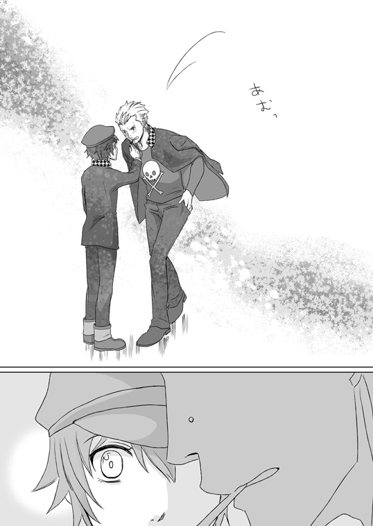 shirogane naoto and tatsumi kanji (persona and 1 more) drawn by konomu0522