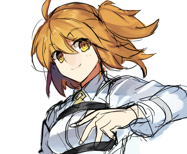 fujimaru ritsuka (fate and 1 more) drawn by nikame