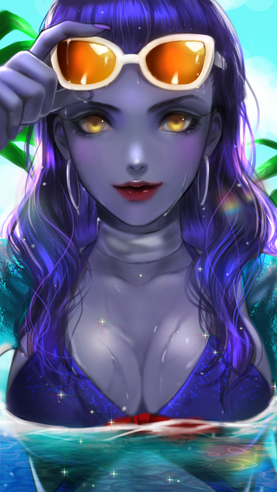 widowmaker and cote d'azur widowmaker (overwatch and 1 more) drawn by husky_(user_ckra4535)