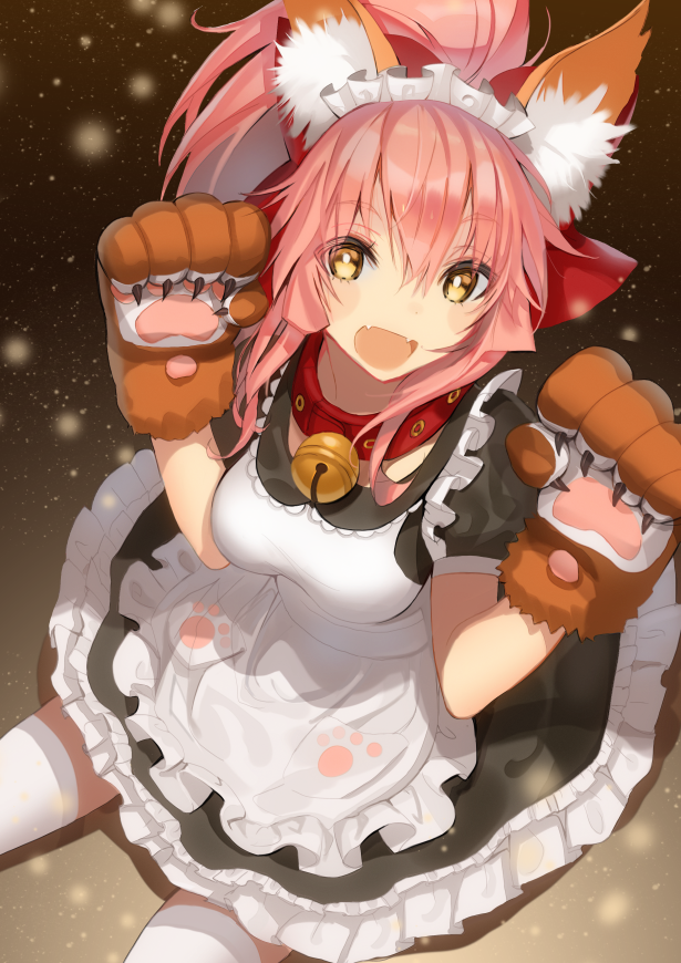 tamamo and tamamo cat (fate and 1 more) drawn by lloule