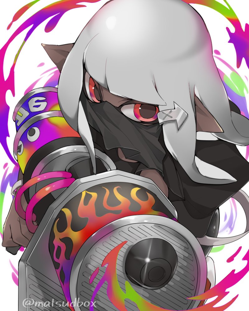 inkling player character and inkling girl (splatoon) drawn by matsushita_(matsudbox)