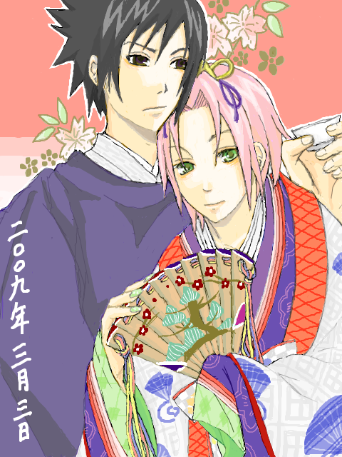 haruno sakura and uchiha sasuke (naruto and 1 more)