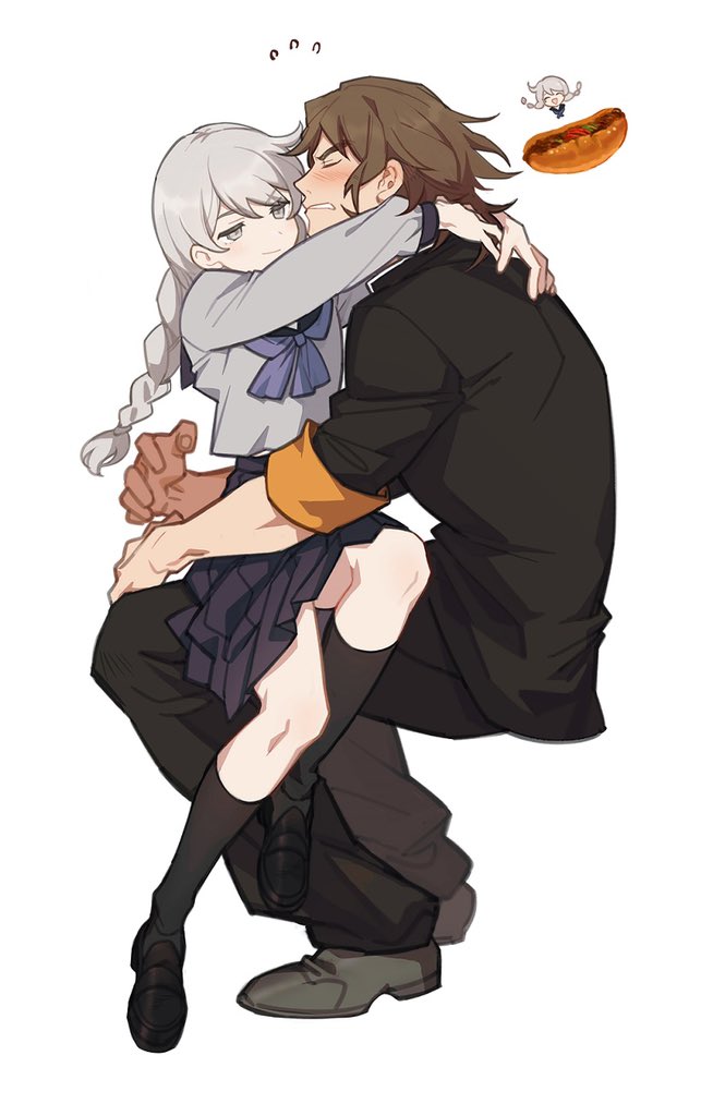 okino tsukasa and hijiyama takatoshi (juusan kihei bouei ken) drawn by jionghai