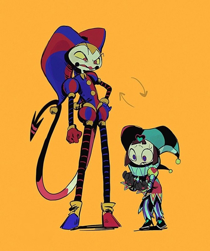 pomni and fizzarolli (the amazing digital circus and 1 more) drawn by b40_04k