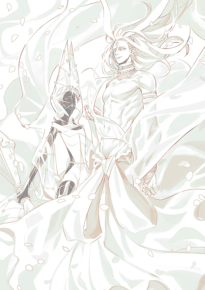 cairngorm and aechmea (houseki no kuni) drawn by saiko67