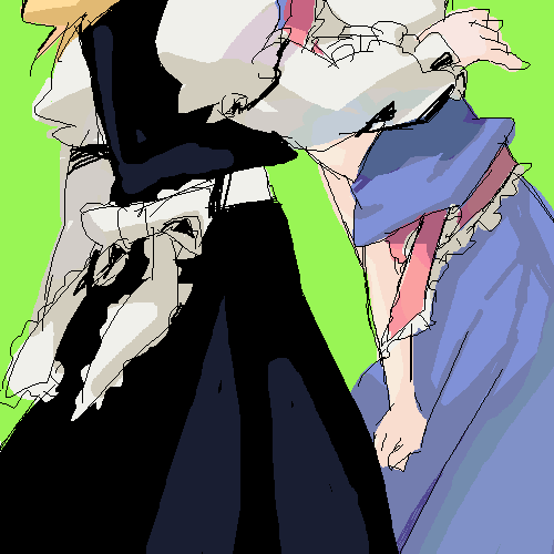 kirisame marisa and alice margatroid (touhou) drawn by umishima_senbon