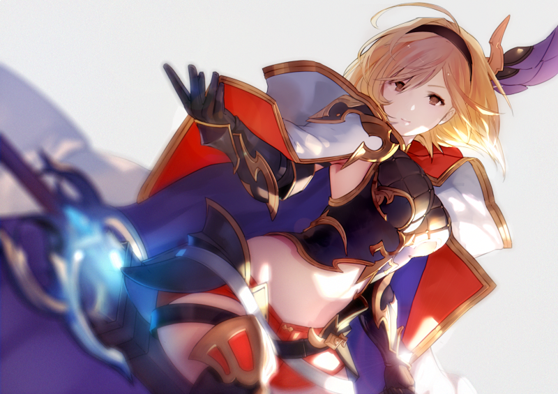 djeeta and conqueror of the eternals (granblue fantasy) drawn by nido_celisius