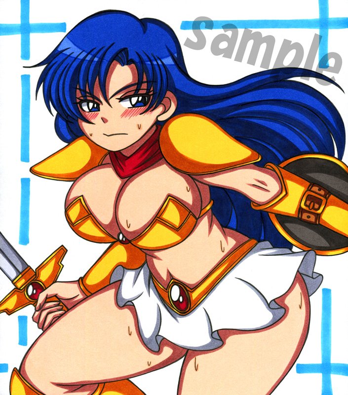 asou yuuko and valis (mugen senshi valis) drawn by mochiya_anko