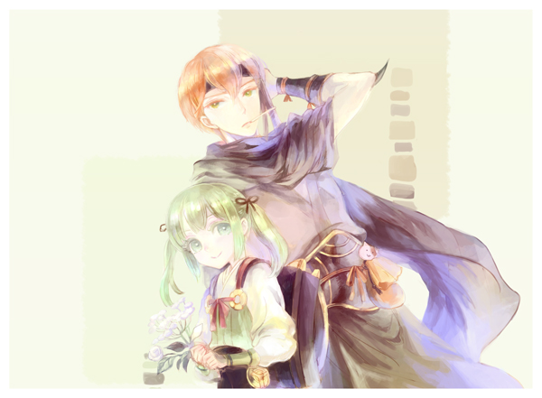 midori and asugi (fire emblem and 1 more) drawn by kuzumosu