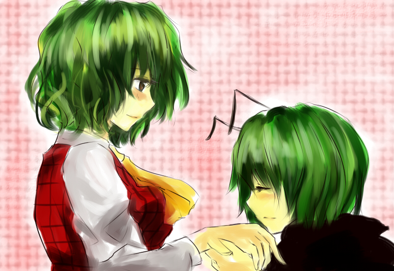 kazami yuuka and wriggle nightbug (touhou) drawn by chonsuke