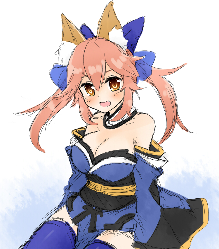 tamamo and tamamo no mae (fate and 1 more) drawn by hekikuu_(kanaderuyume)