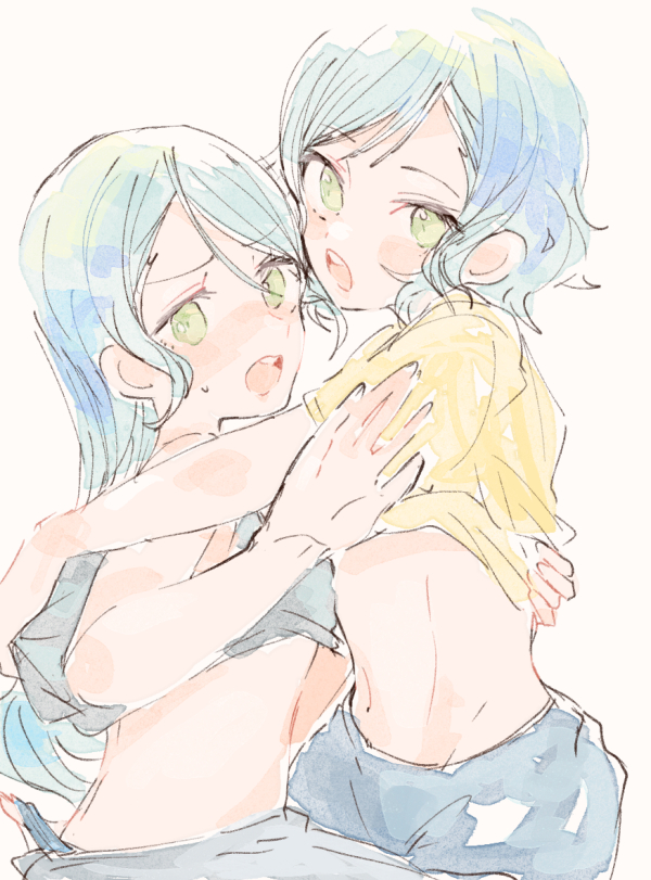hikawa sayo and hikawa hina (bang dream!) drawn by itomugi-kun