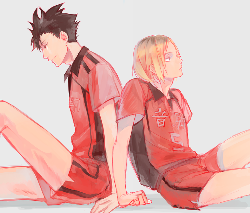 kuroo tetsurou and kozume kenma (haikyuu!!) drawn by tokino_(colorseason)