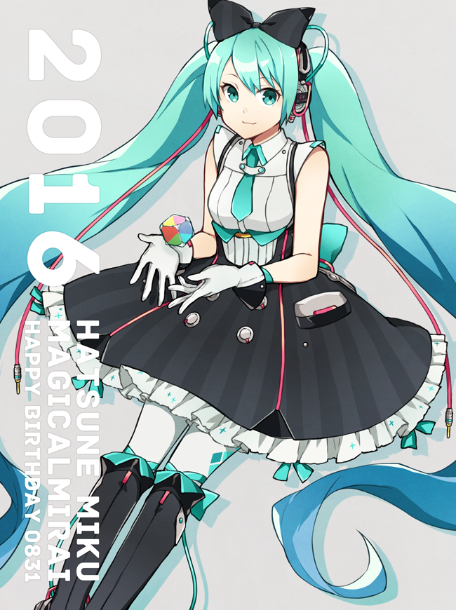 hatsune miku and magical mirai miku (vocaloid and 1 more) drawn by buzz_(moi)