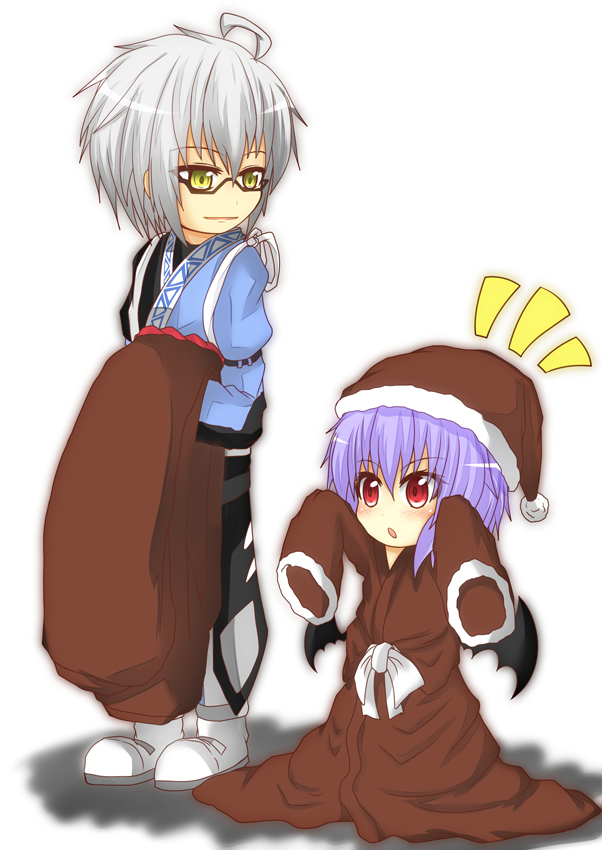 remilia scarlet and morichika rinnosuke (touhou) drawn by rinnku