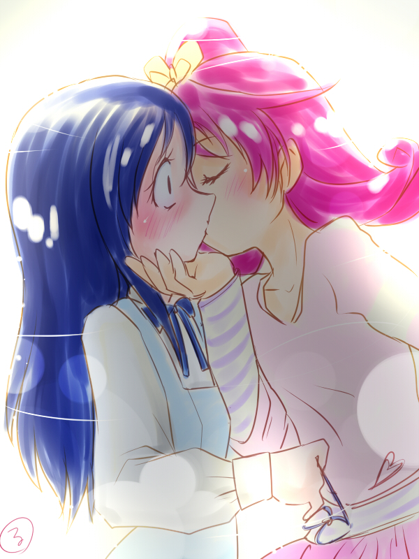 hishikawa rikka and aida mana (precure and 1 more) drawn by kasuga_rurito