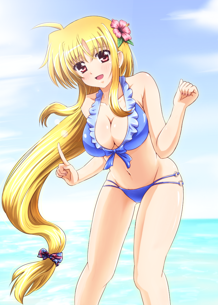 fate testarossa (lyrical nanoha and 1 more) drawn by diesel-turbo