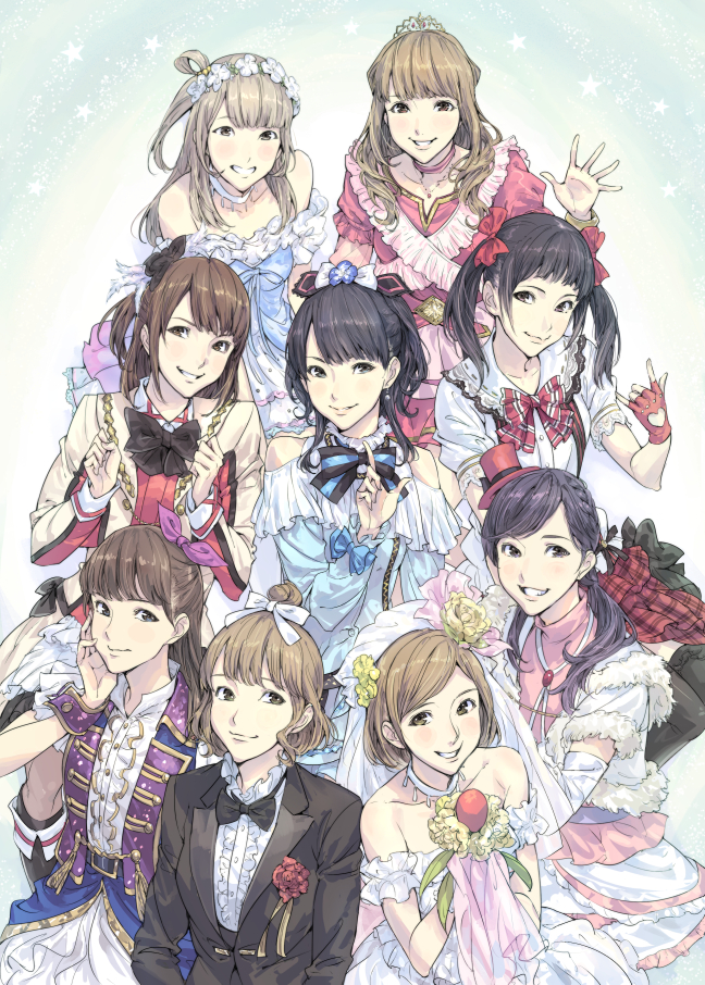 nishikino maki, tojo nozomi, sonoda umi, yazawa nico, ayase eli, and 13 more (love live! and 1 more) drawn by chilhoo88