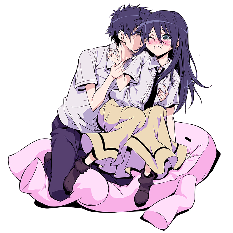 kuroki tomoko and kuroki tomoki (watashi ga motenai no wa dou kangaetemo omaera ga warui!) drawn by sena_monaco