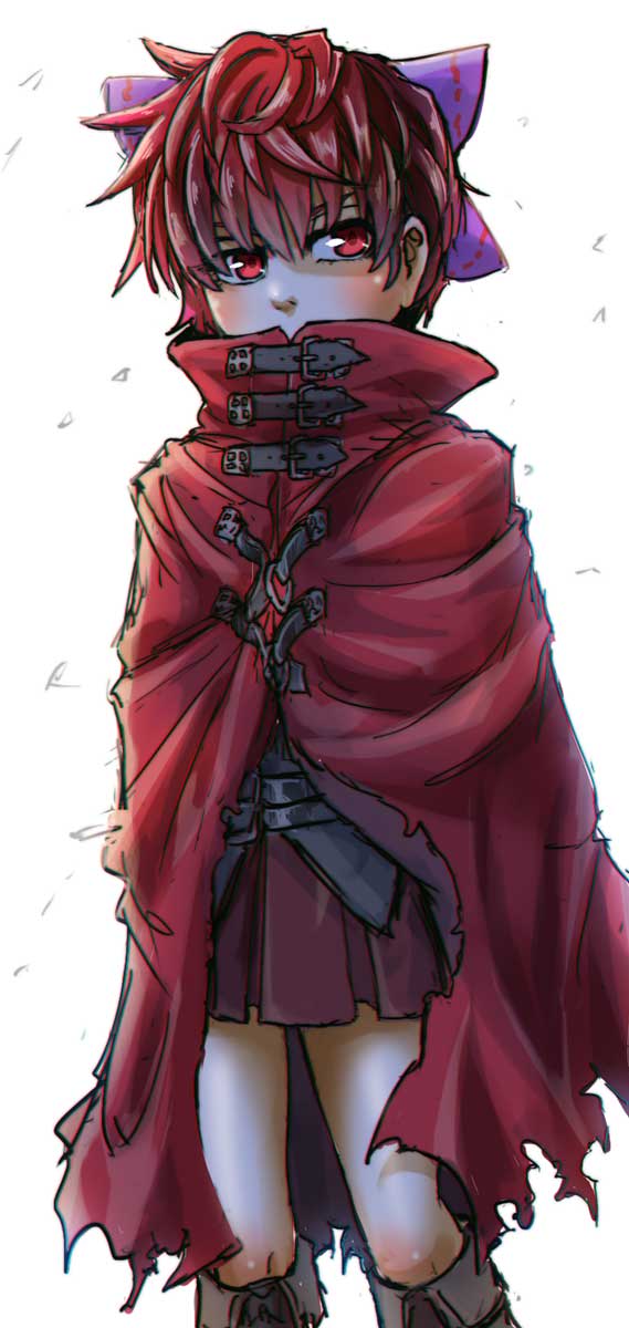 sekibanki and vincent valentine (touhou and 1 more) drawn by chamaji