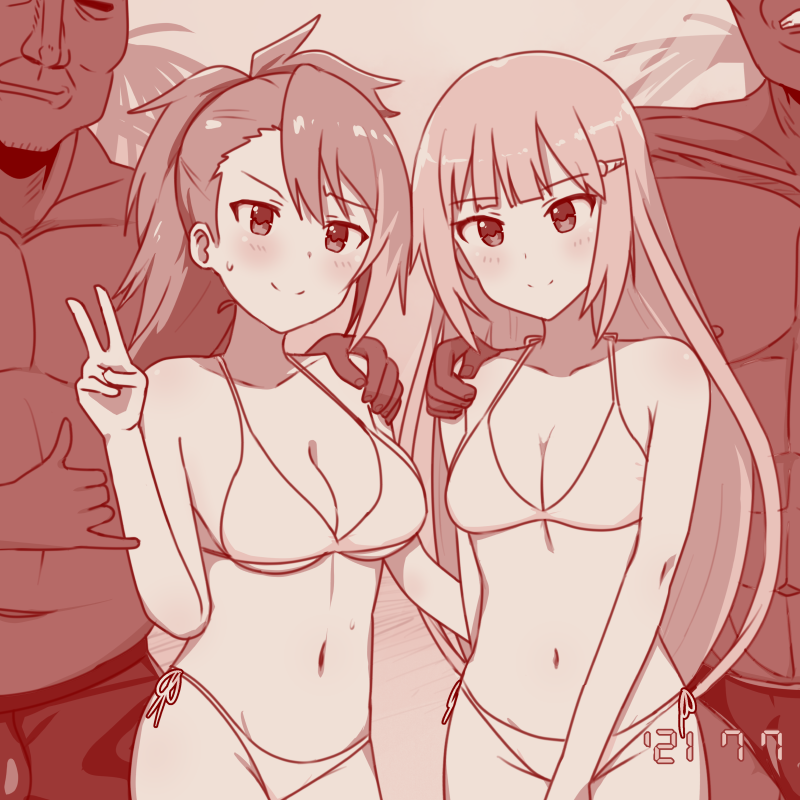 shiraishi tsumugi and maihama ayumu (idolmaster and 2 more) drawn by todokamen