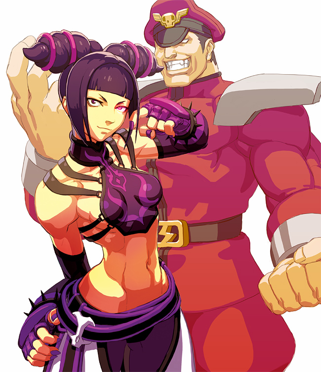 han juri and m. bison (street fighter and 1 more) drawn by oetaro
