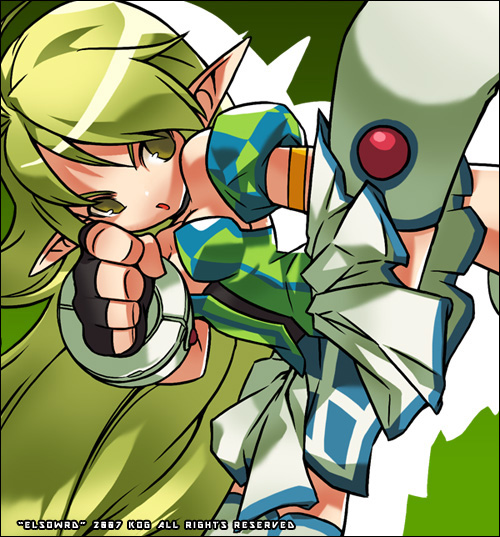 rena erindel and ranger (elsword) drawn by ress