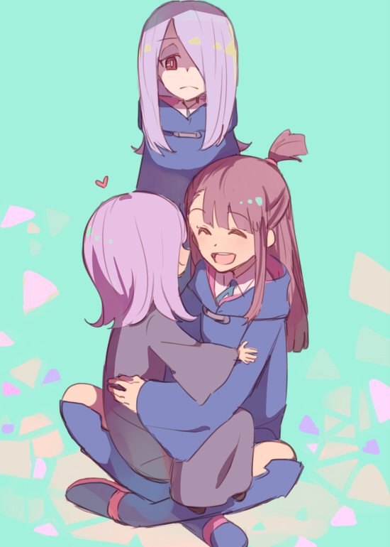 kagari atsuko and sucy manbavaran (little witch academia) drawn by sou_(tuhut)