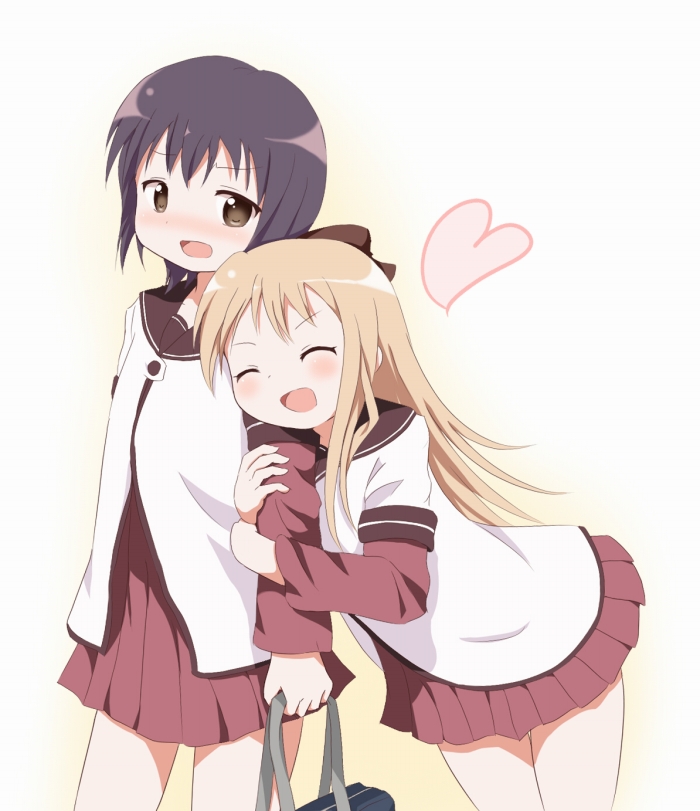 toshinou kyouko and funami yui (yuruyuri) drawn by araki495