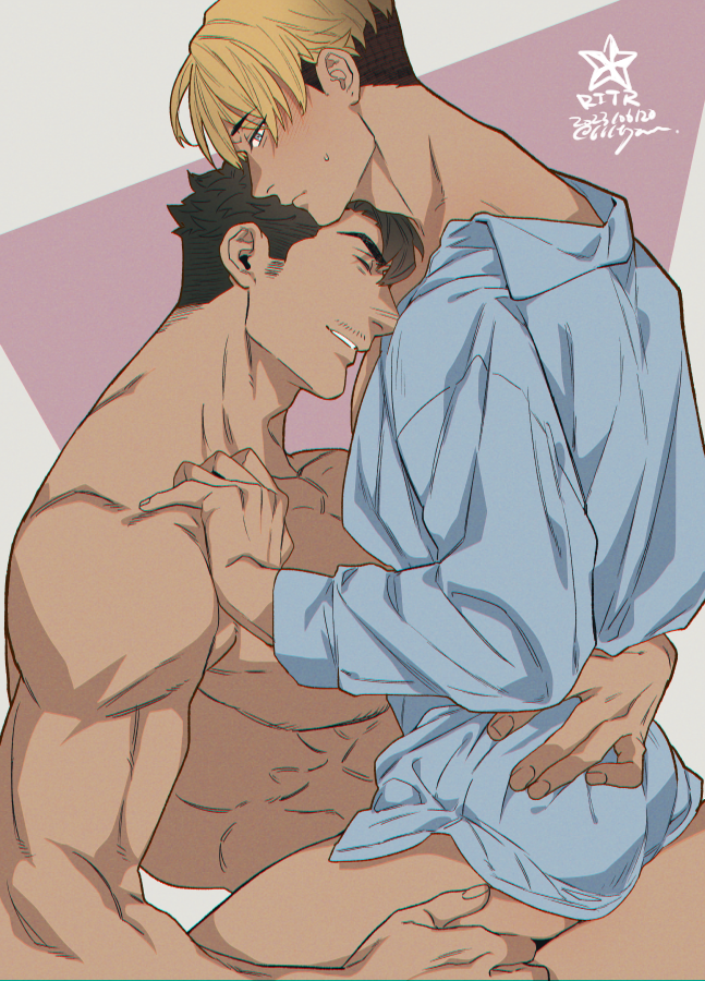 zanoh azukari and yugo (rabbit in the room) drawn by yan_(bltyann)