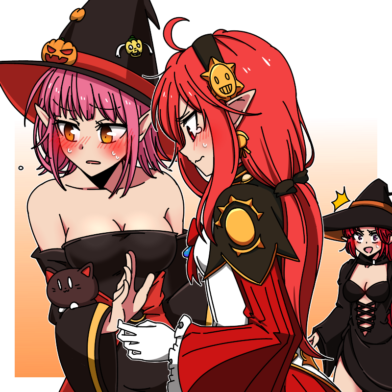 female mage, elementalist, overmind, and pai (dungeon and fighter) drawn by sss_(komojinos3)