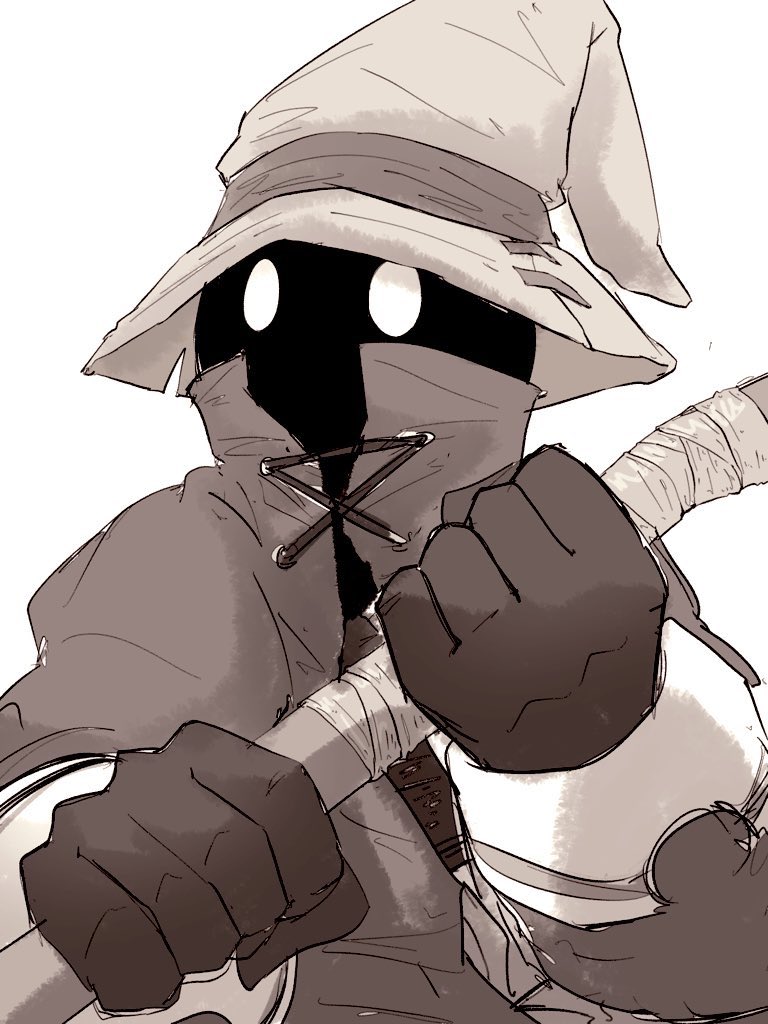 black mage and vivi ornitier (final fantasy and 1 more) drawn by sunao_(sunao_ekakiyou)
