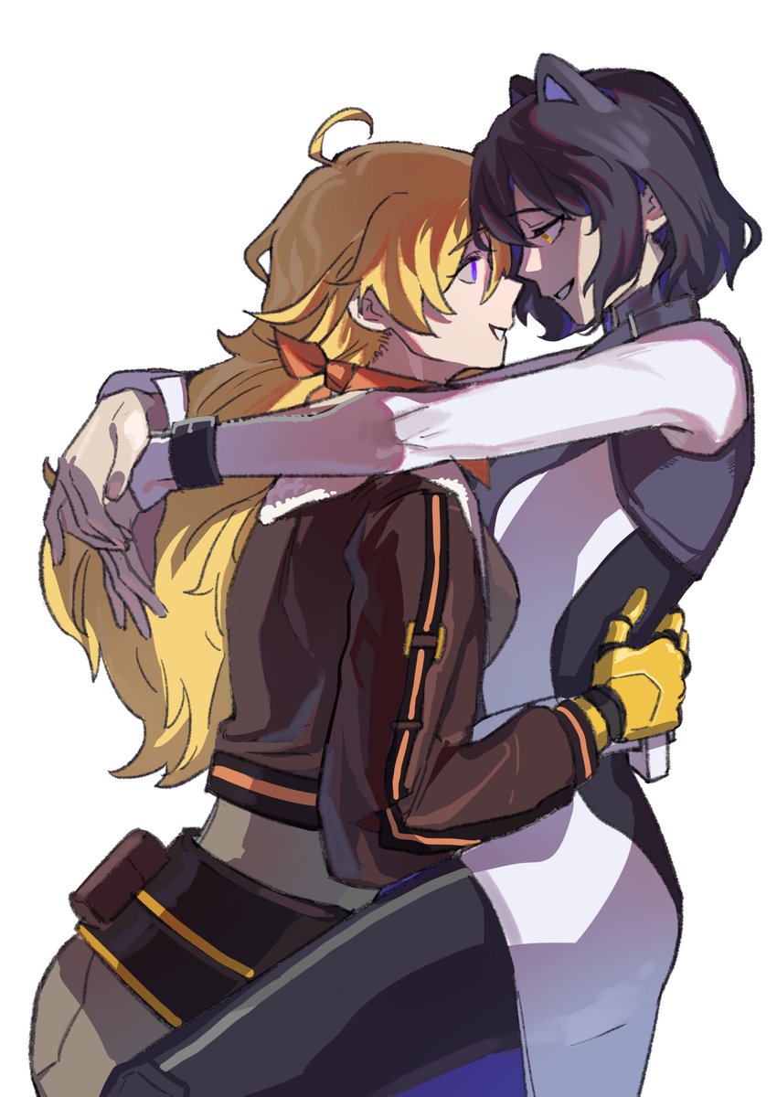 yang xiao long and blake belladonna (rwby) drawn by mtdykxkxzzy