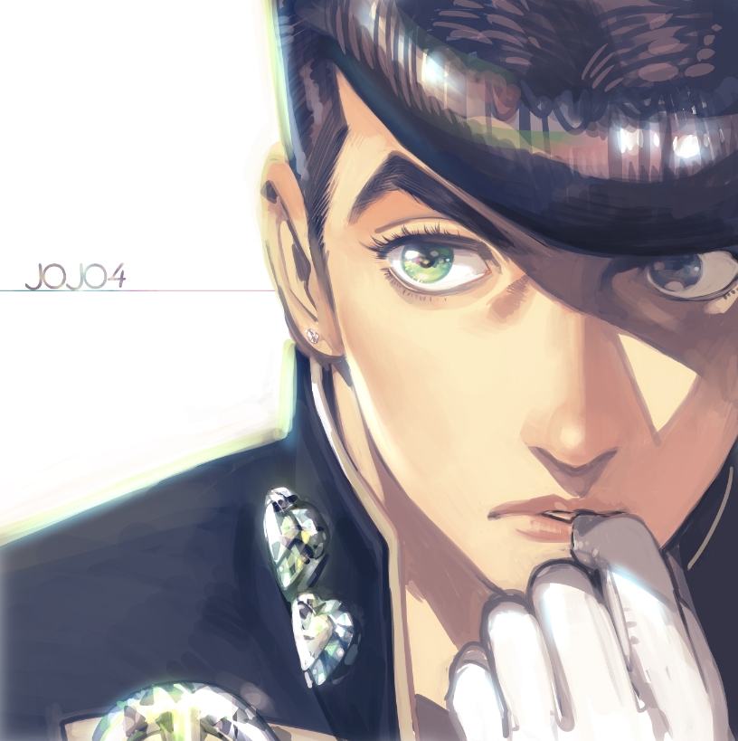 higashikata josuke (jojo no kimyou na bouken and 1 more) drawn by icym