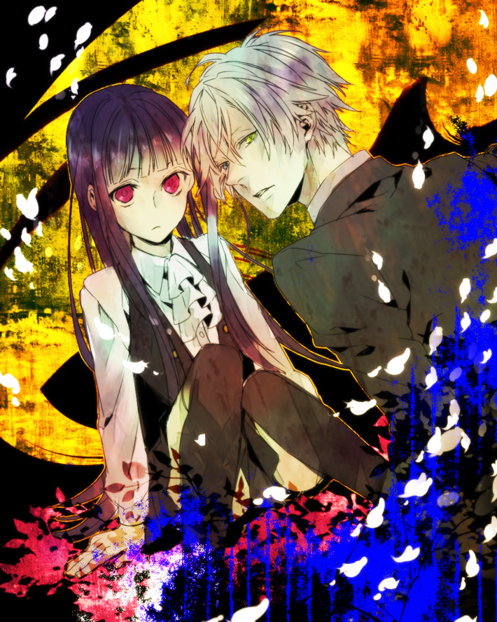 shirakiin ririchiyo and miketsukami soushi (inu x boku ss) drawn by komashiro
