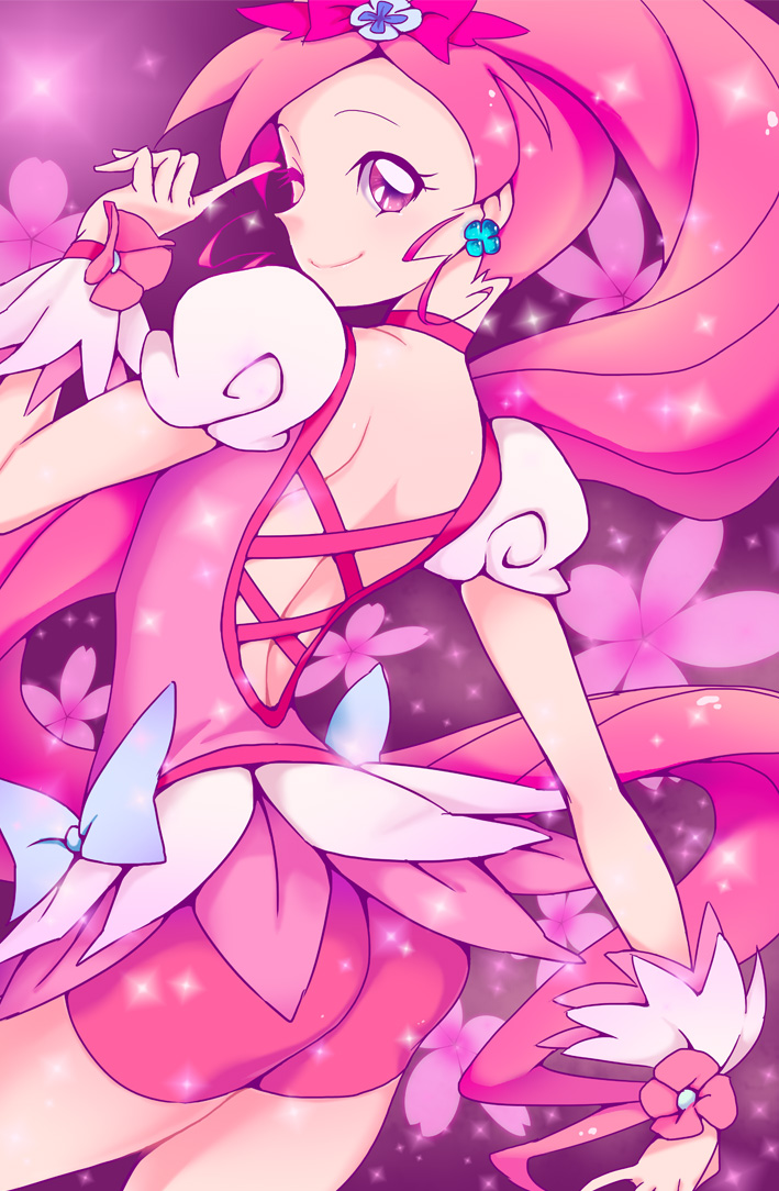 hanasaki tsubomi and cure blossom (precure and 1 more) drawn by usaginamihasiru