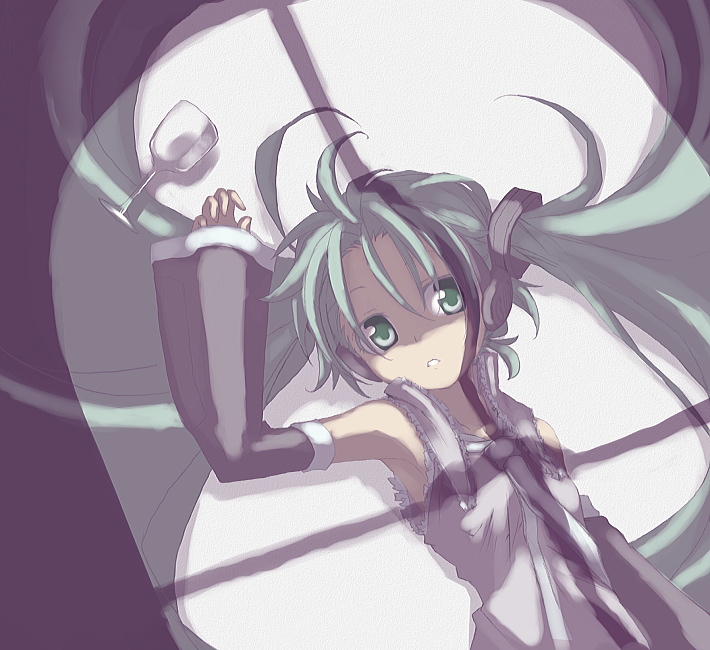 hatsune miku (vocaloid) drawn by kuro_(kuroneko_no_kanzume)