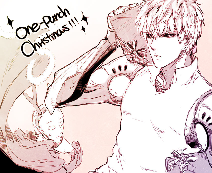 saitama and genos (one-punch man) drawn by sona_(sosona64)