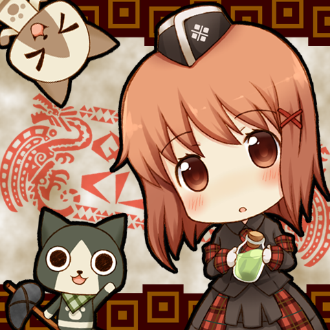 hagiwara yukiho and melynx (idolmaster and 1 more) drawn by kura_udon