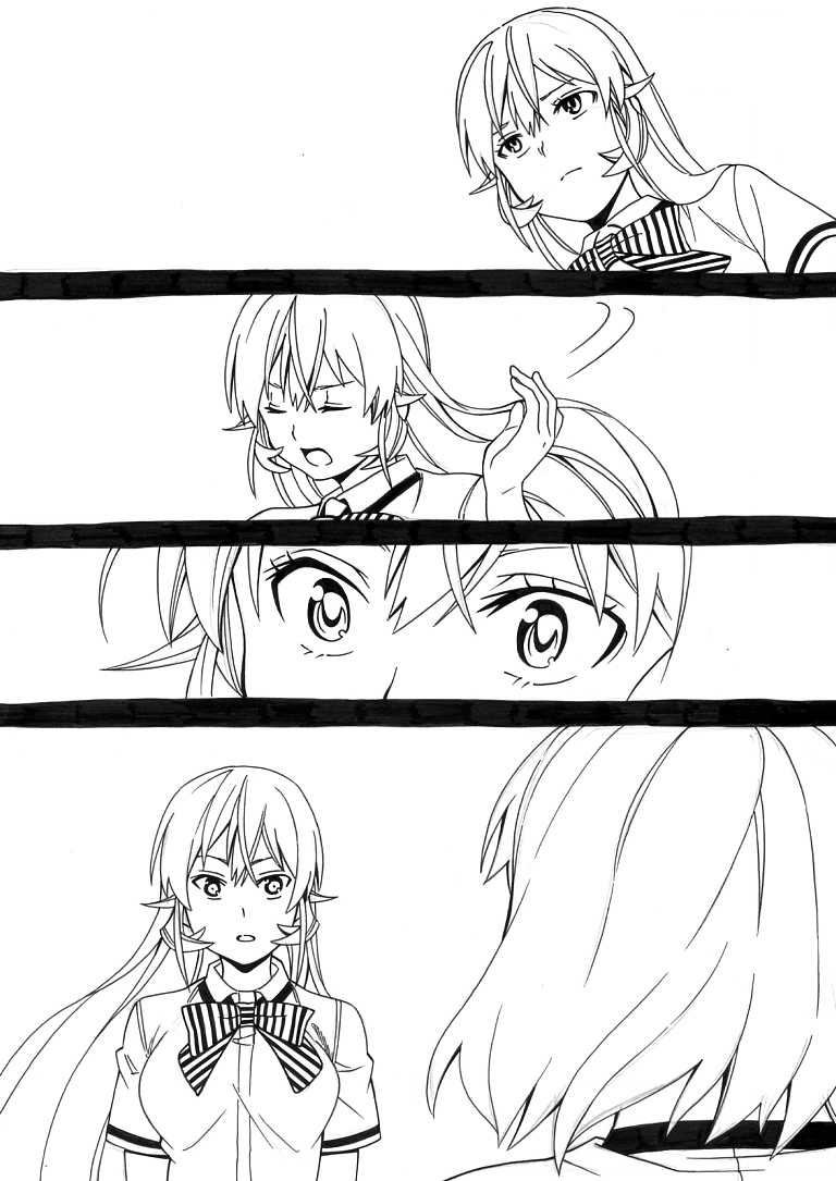 nakiri erina and arato hisako (shokugeki no souma) drawn by sakake_asobi