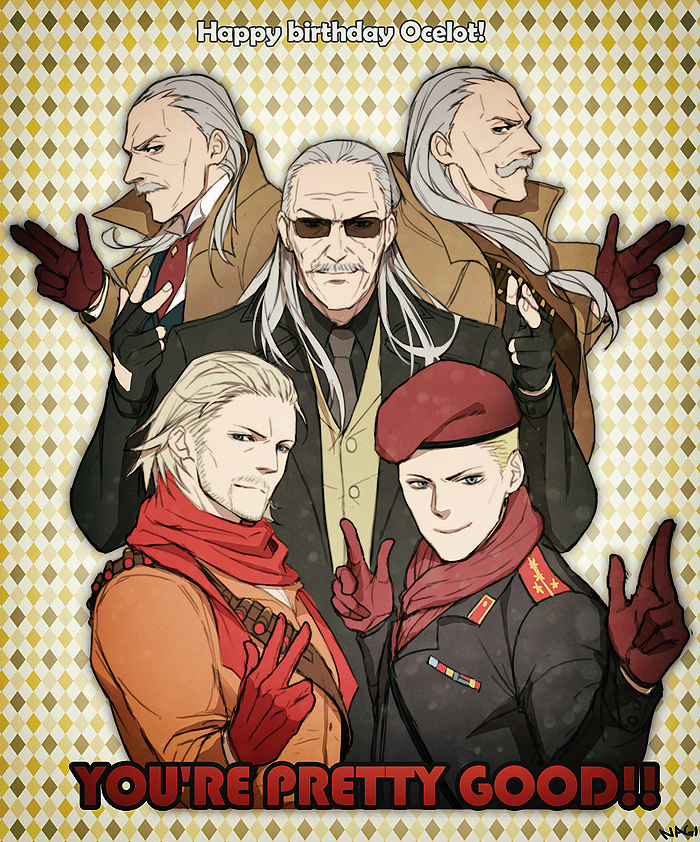 revolver ocelot and liquid ocelot (metal gear and 5 more) drawn by nagi_(siki2n)