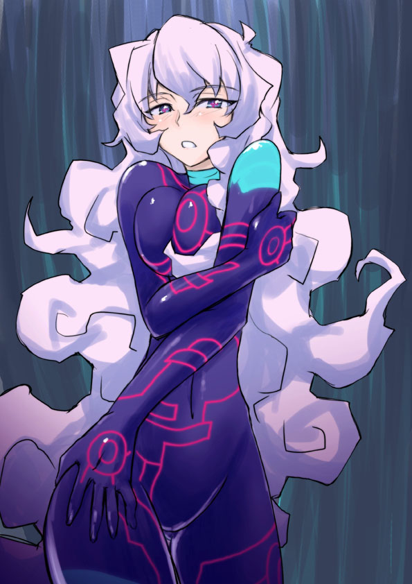 nia teppelin and antispiral nia (tengen toppa gurren lagann) drawn by umiushi_(poyopacho)