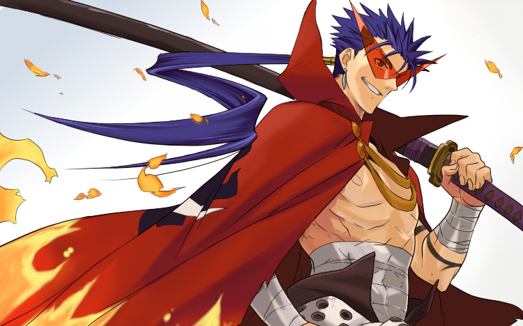 cu chulainn and kamina (fate and 2 more) drawn by axtame