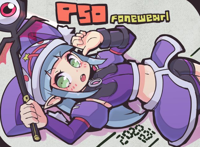 fonewearl and rupika (phantasy star and 1 more) drawn by seseringo