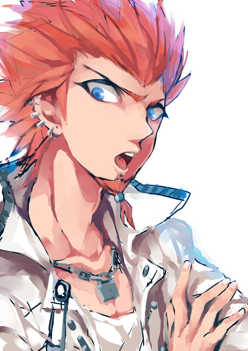 kuwata leon (danganronpa and 1 more) drawn by mzyk